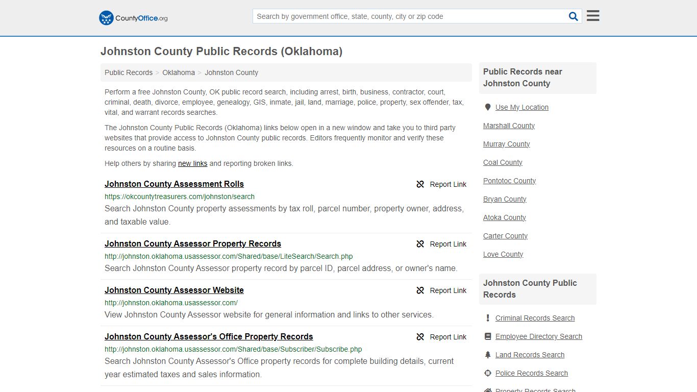Johnston County Public Records (Oklahoma) - countyoffice.org